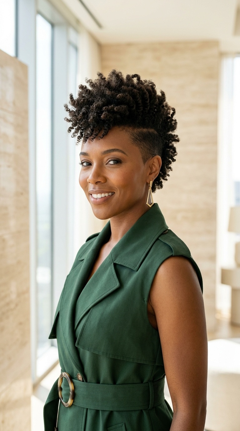 Pixie Mohawk Haircuts Black Women