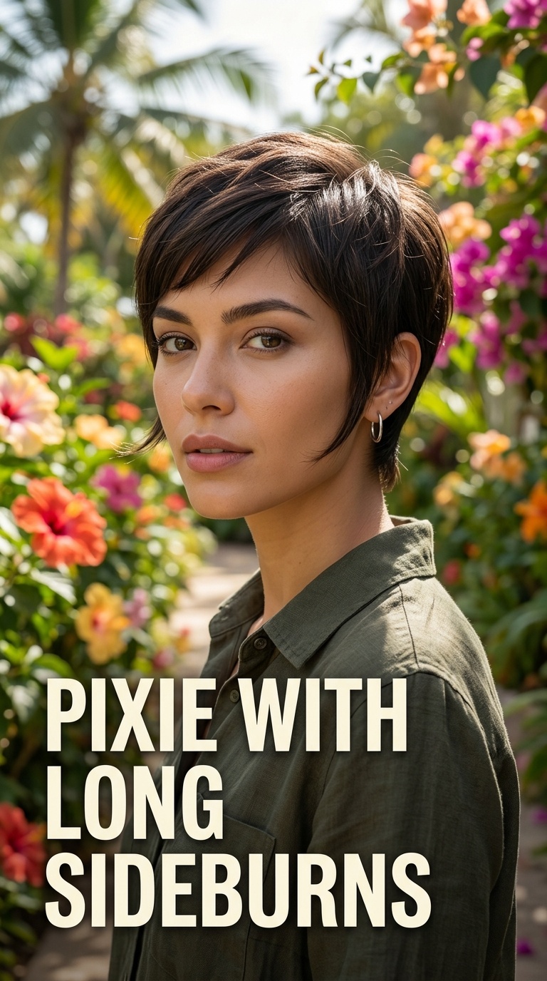 Pixie with Long Sideburns