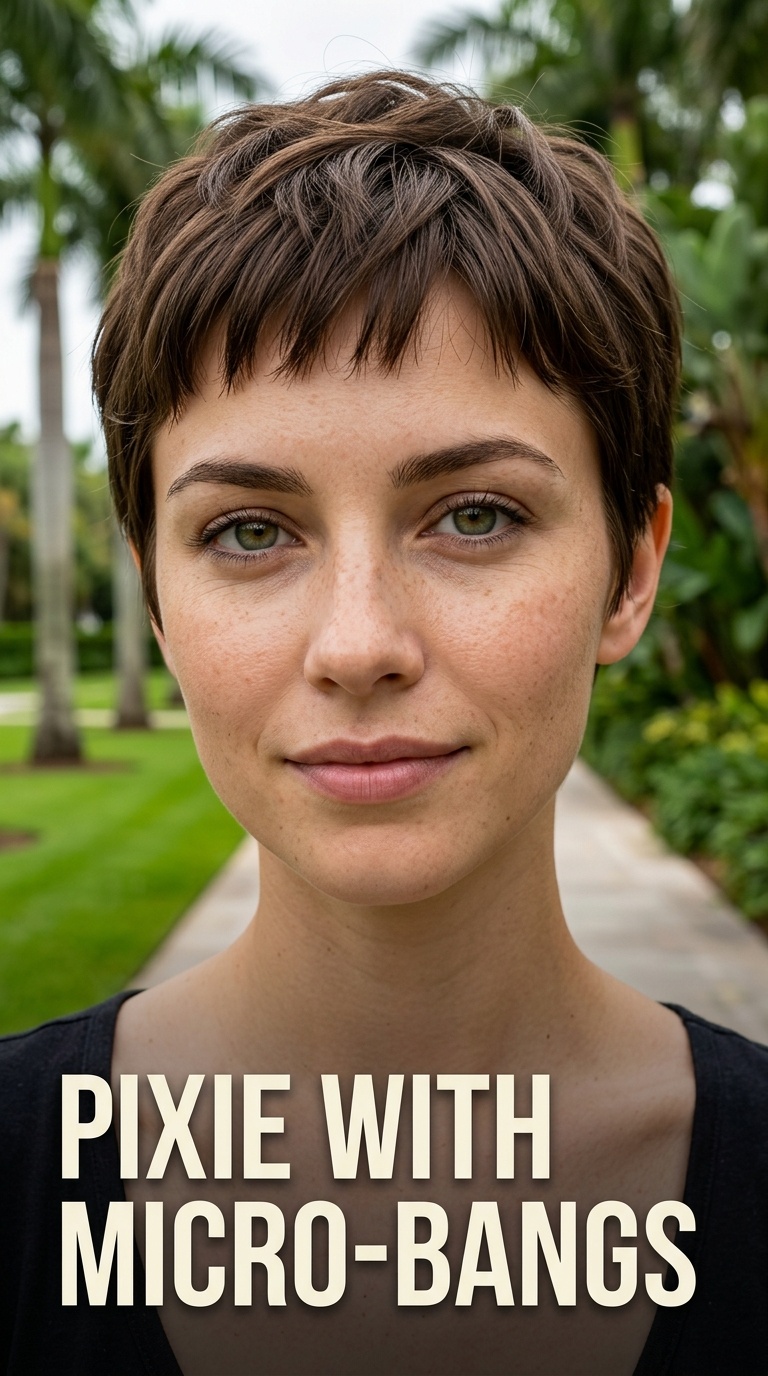 Pixie with Micro-Bangs