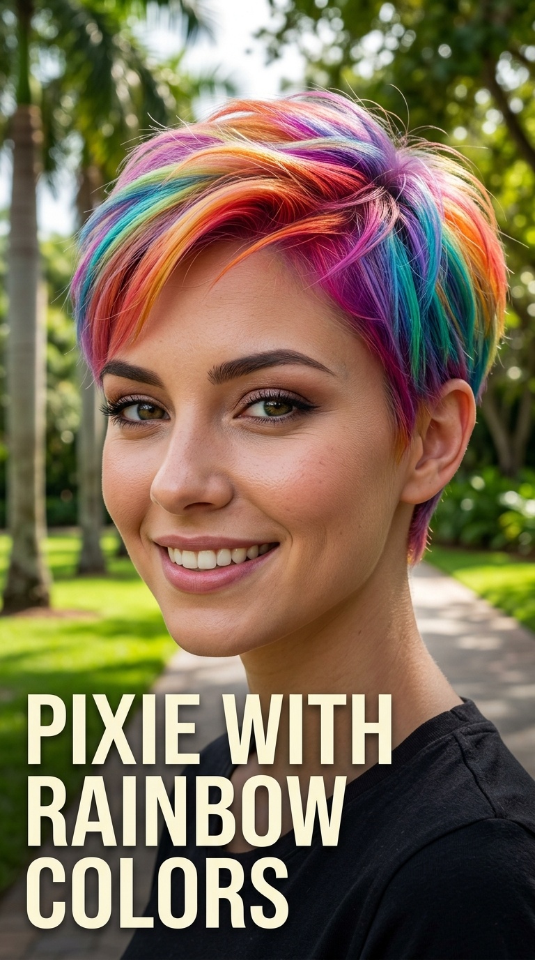 Pixie with Rainbow Colors
