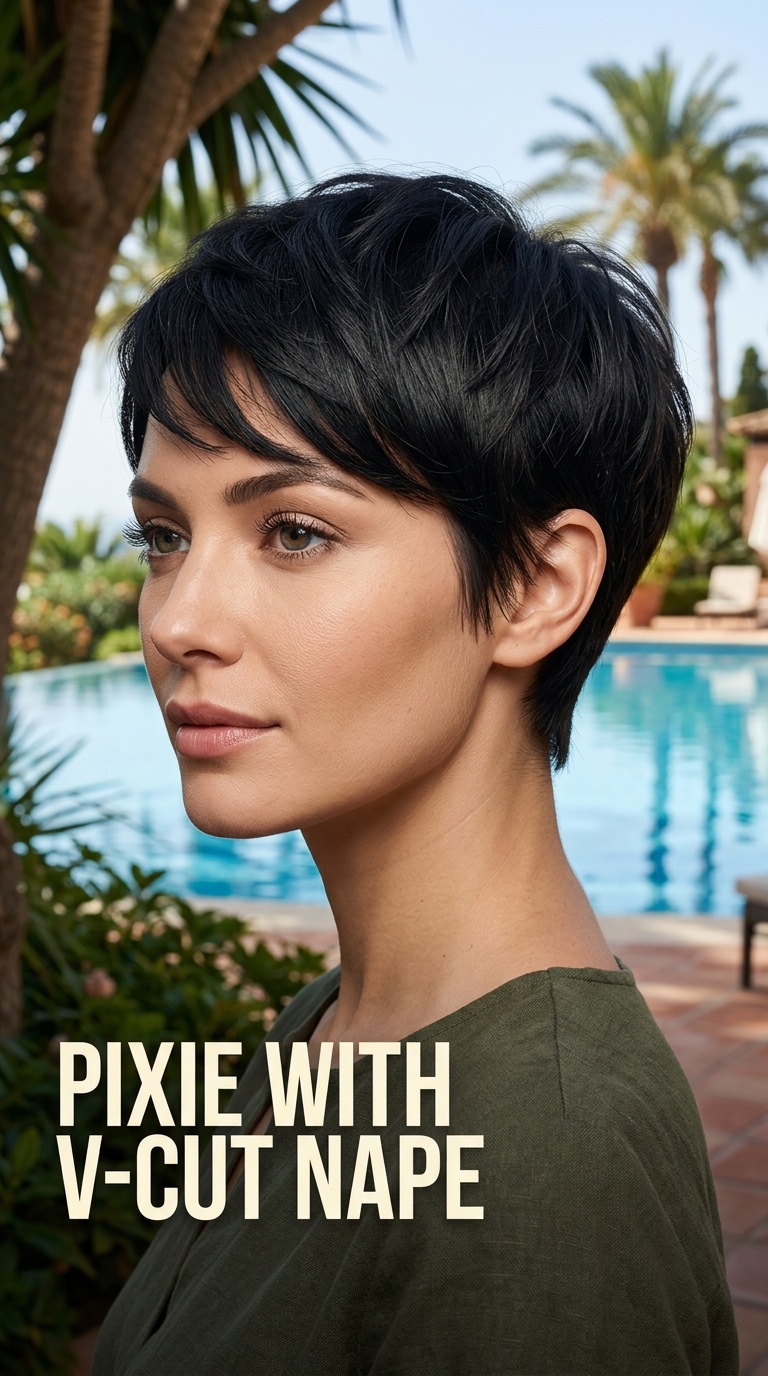 Pixie with V-Cut Nape
