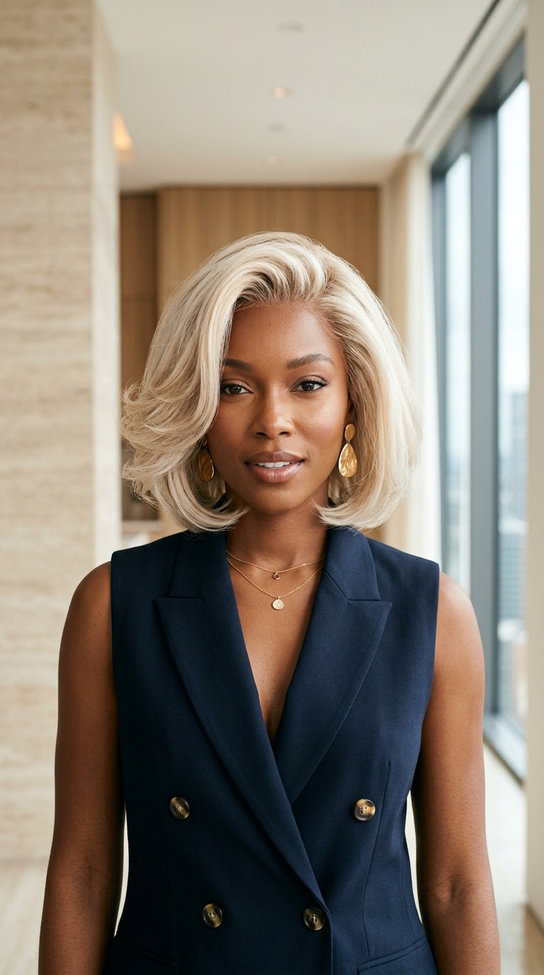 Platinum Blonde Lace Front Wigs