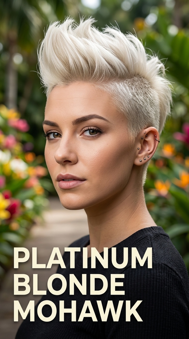 Platinum Blonde Mohawk