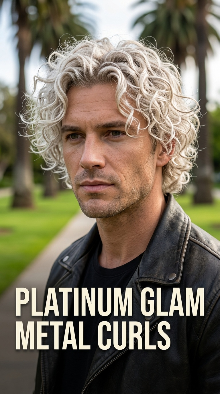 Platinum Glam Metal Curls