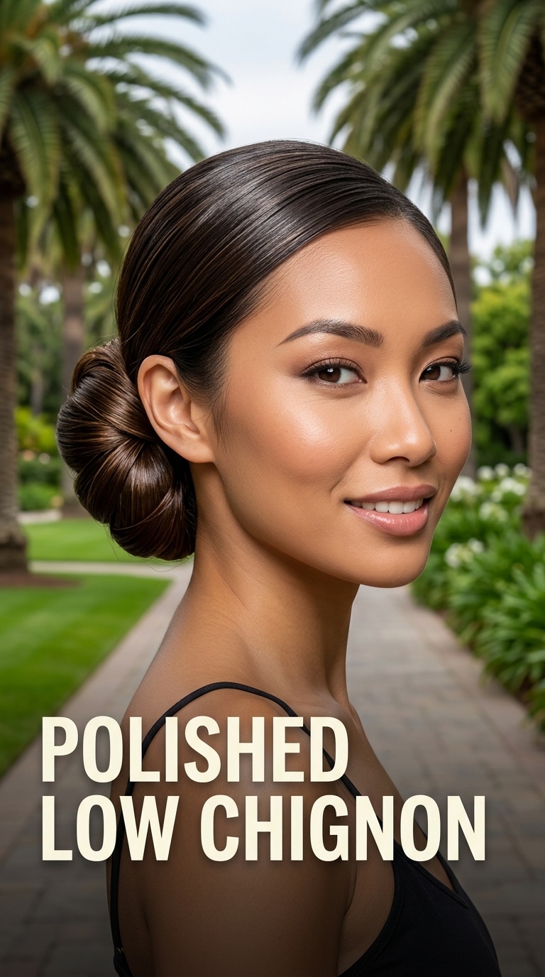 Polished Low Chignon