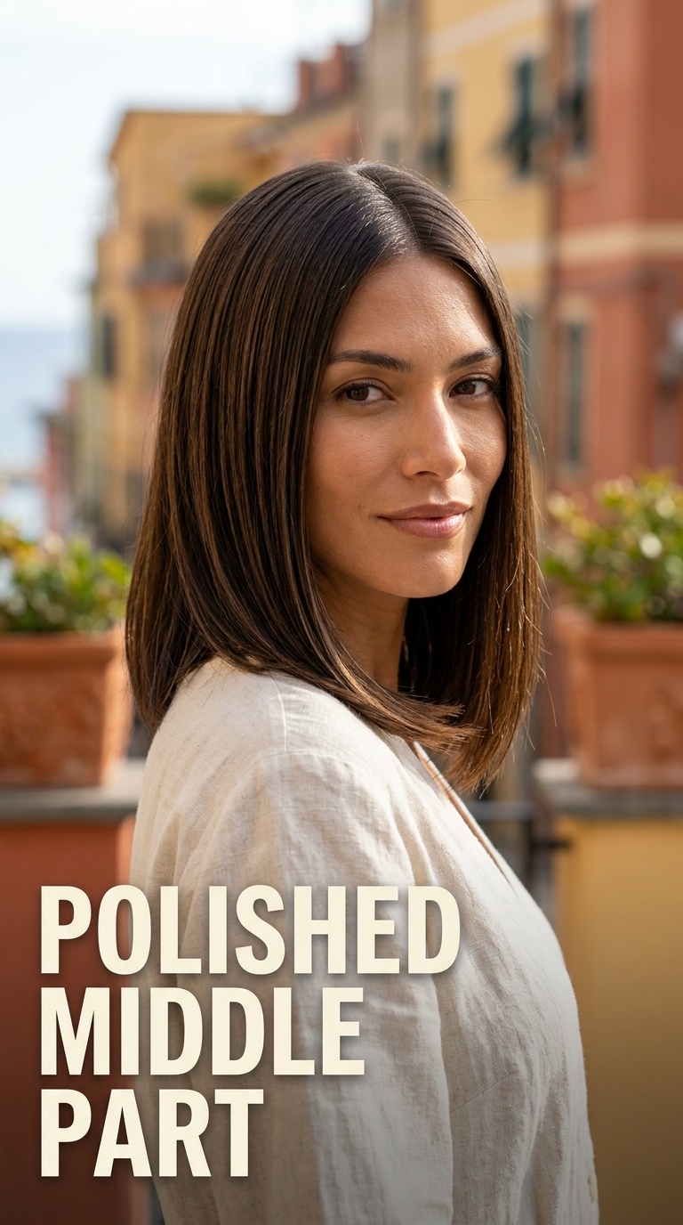 Polished Middle Part