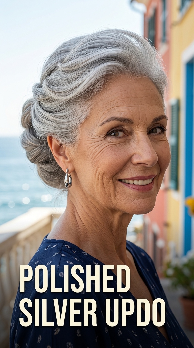 Polished Silver Updo