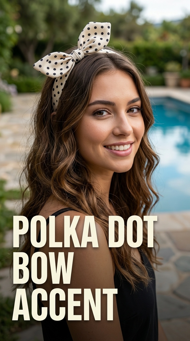 Polka Dot Bow Accent