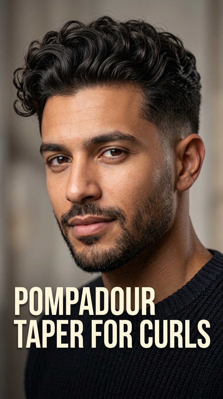 Pompadour Taper for Curls