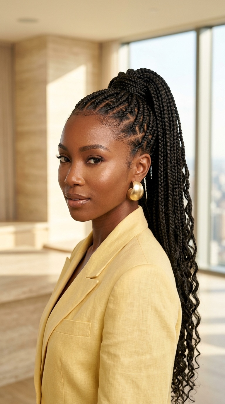 Ponytail Braid Hairstyles Black Women