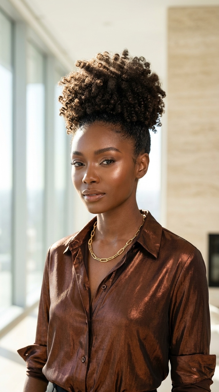 Poodle Updo For Black Hair