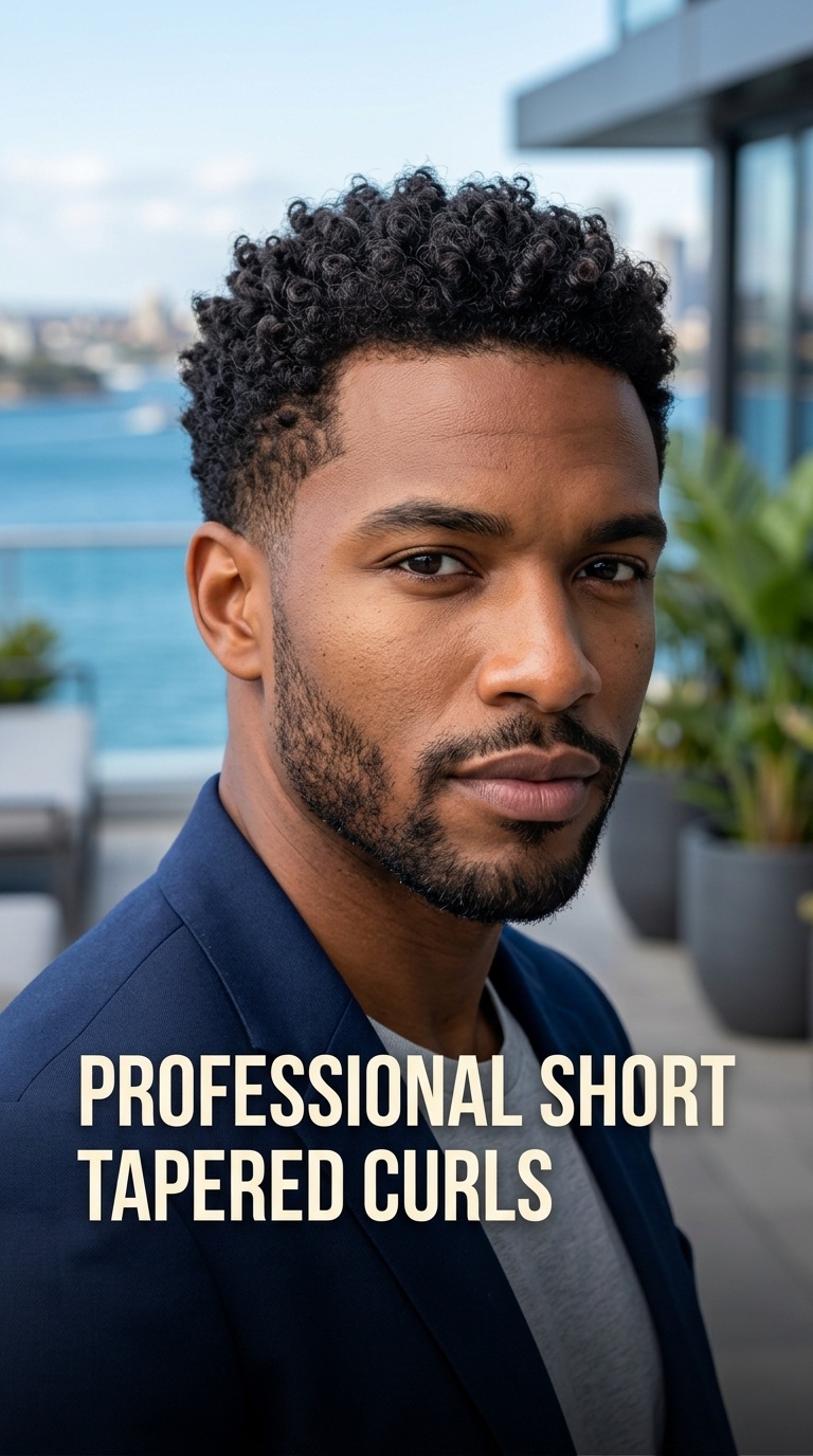 Professional Short Tapered Curls