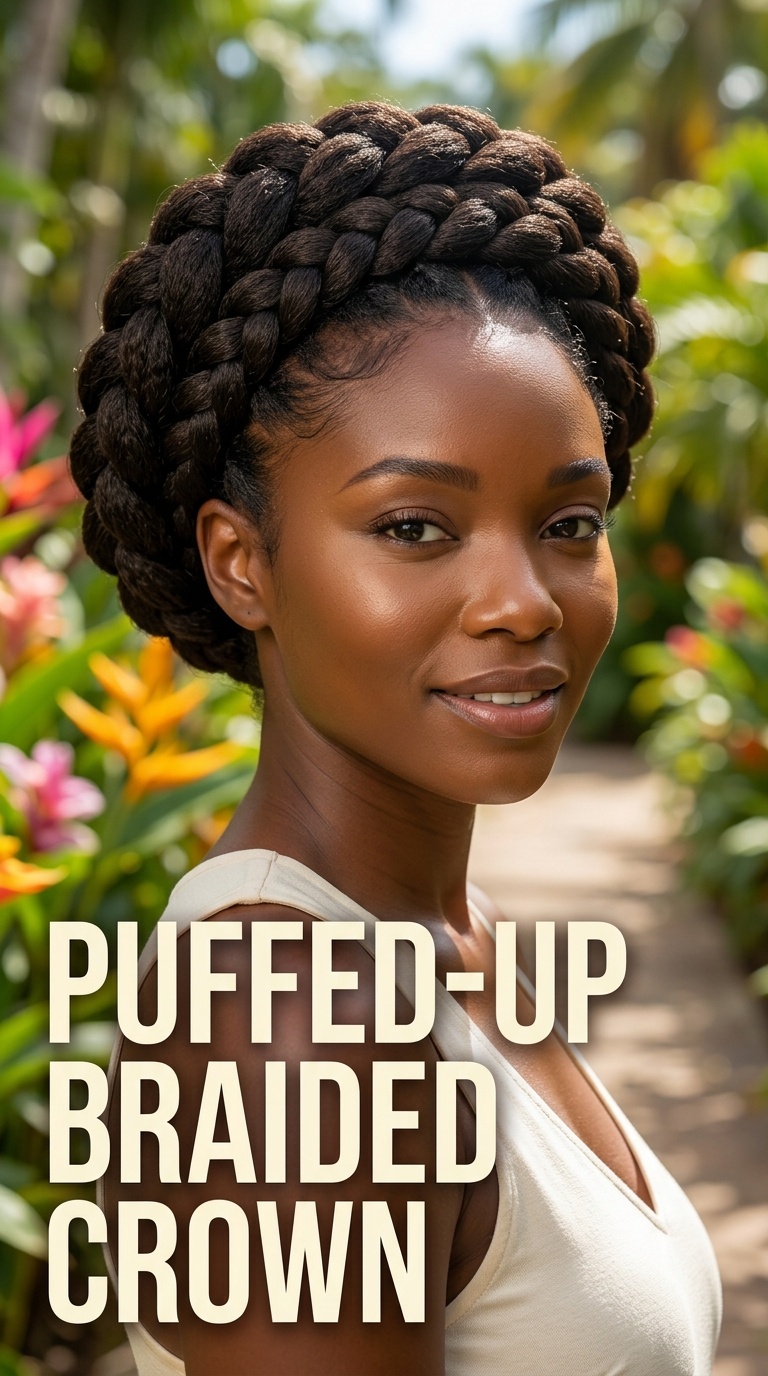 Puffed-Up Braided Crown