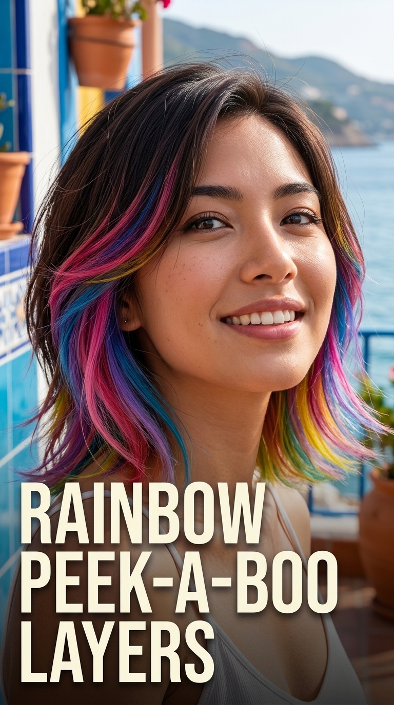Rainbow Peek-a-Boo Layers