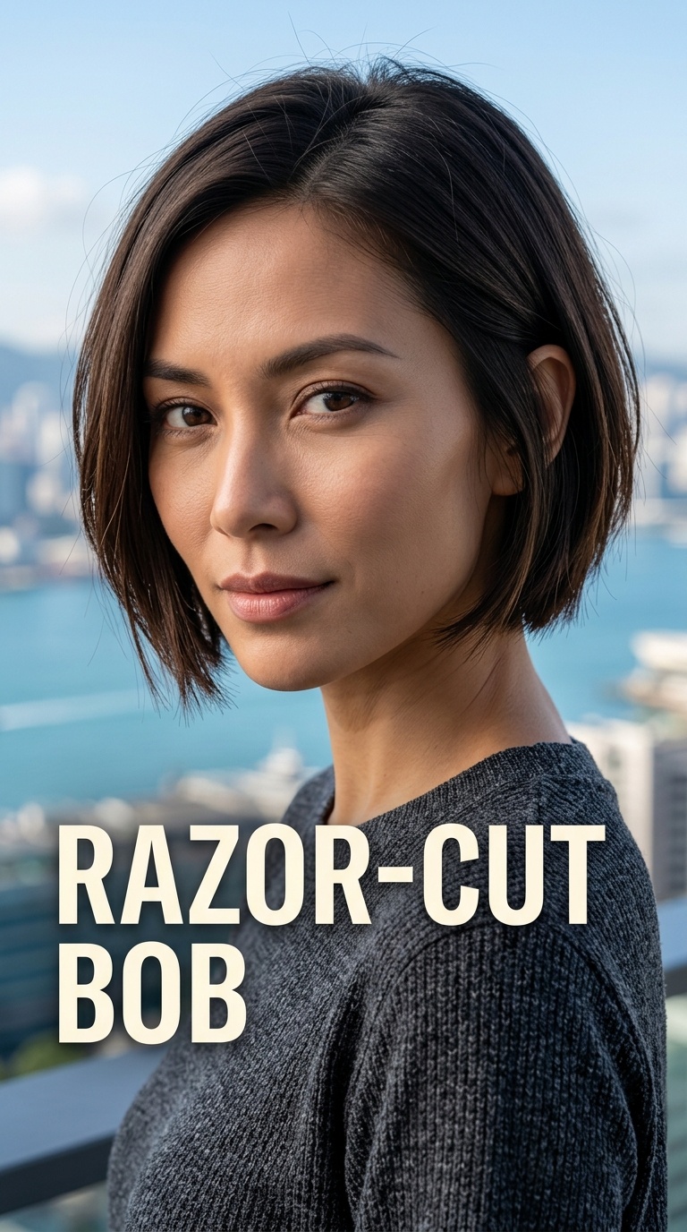 Razor-Cut Bob