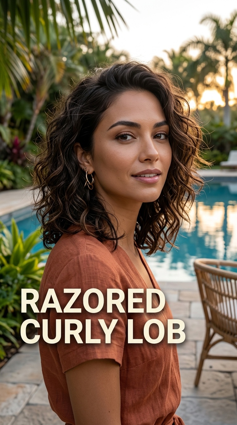 Razored Curly Lob