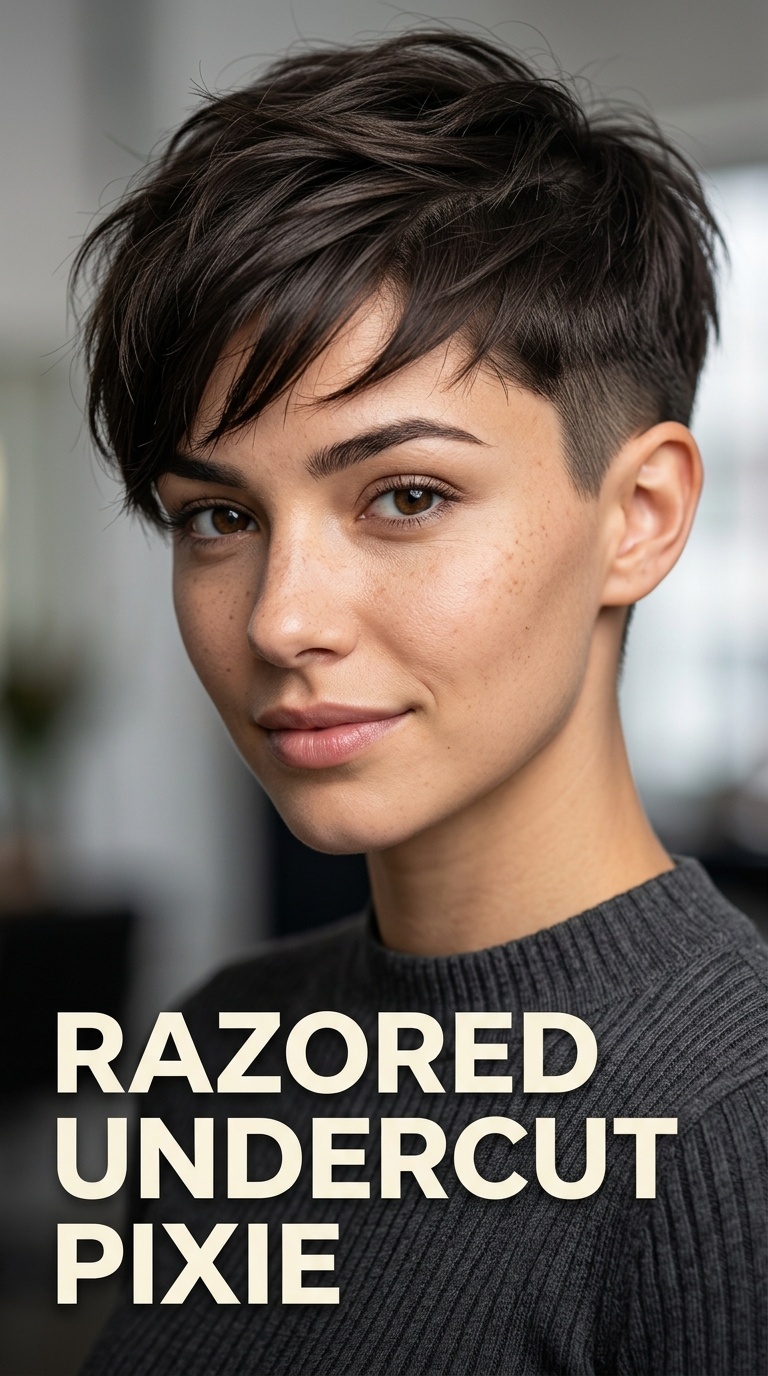 Razored Undercut Pixie