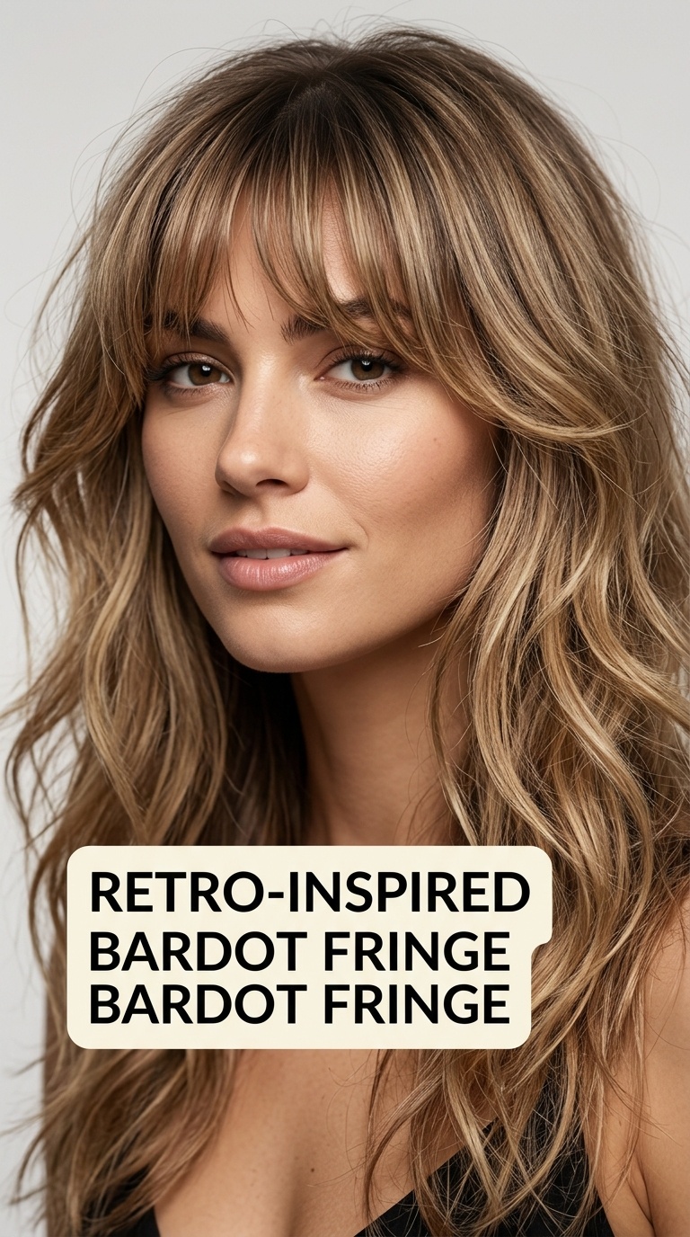 Retro-Inspired Bardot Fringe