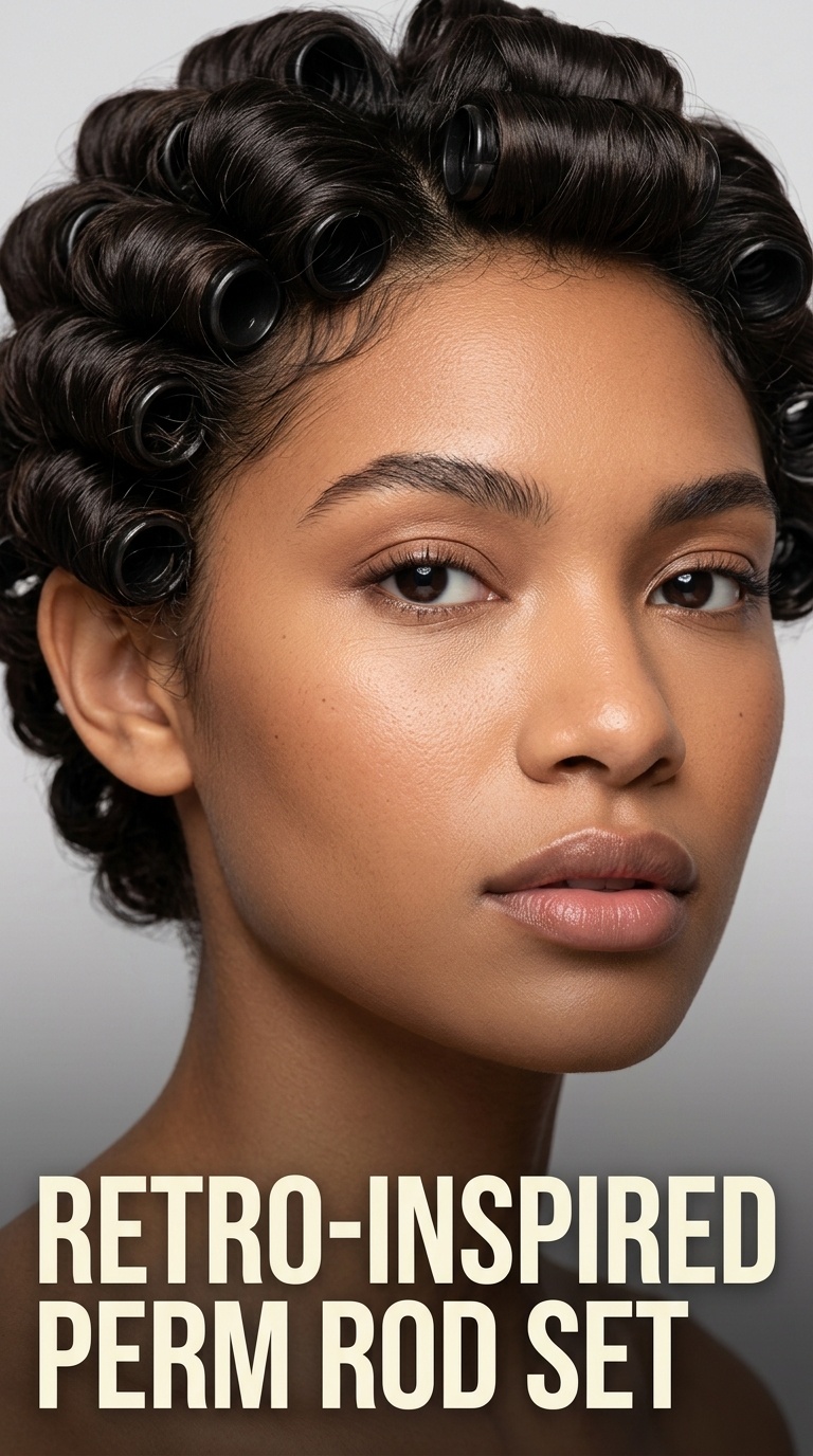 Retro-Inspired Perm Rod Set