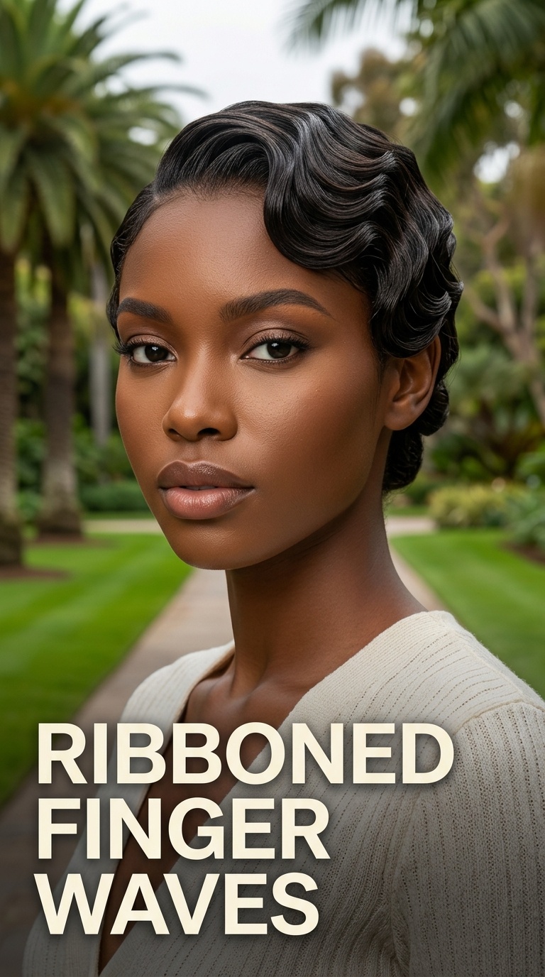 Ribboned Finger Waves