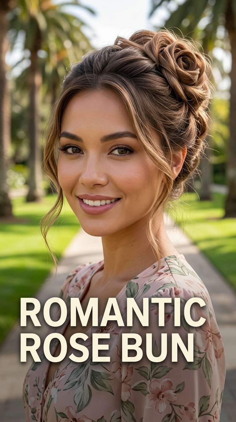Romantic Rose Bun