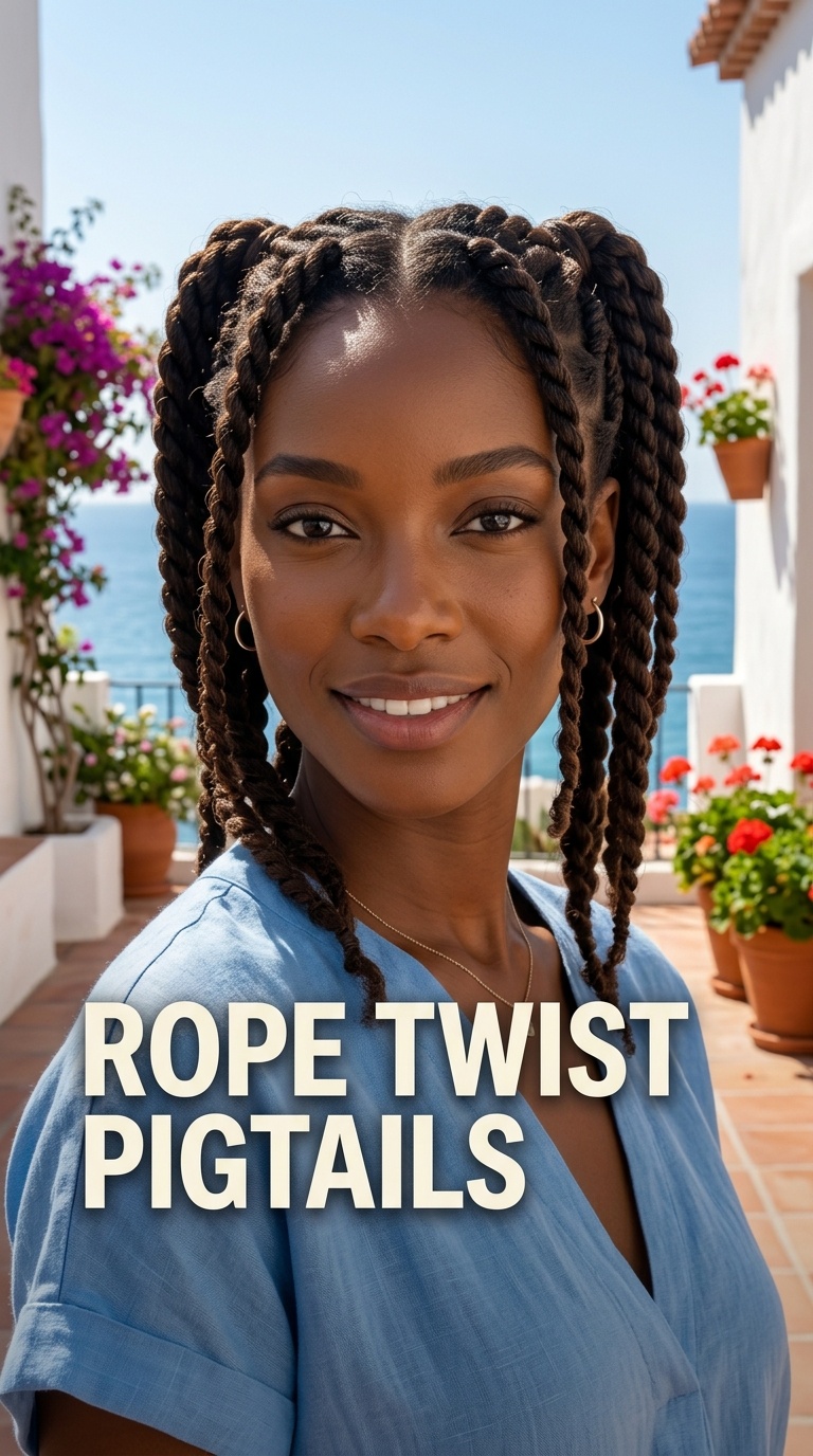 Rope Twist Pigtails