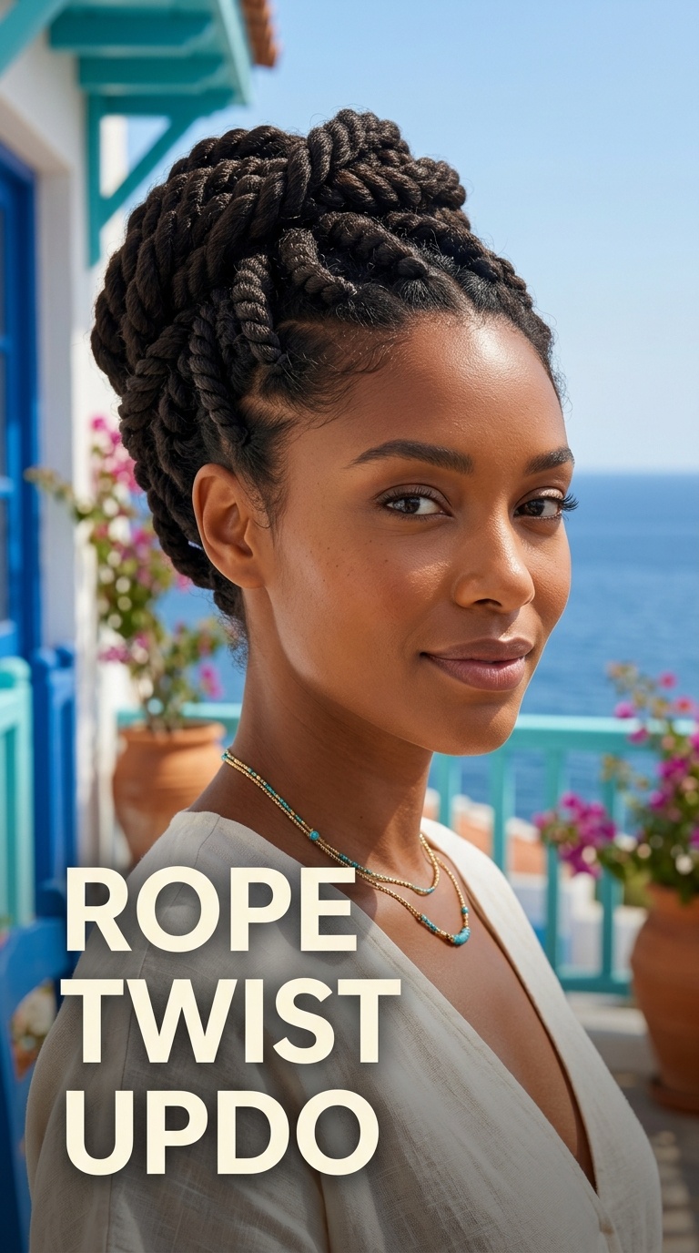 Rope Twist Updo