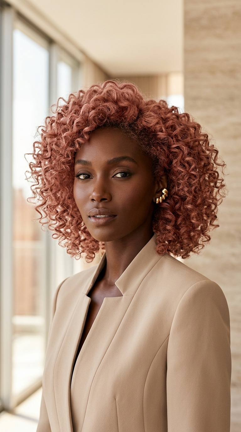 Rose Gold Hair For Black Women