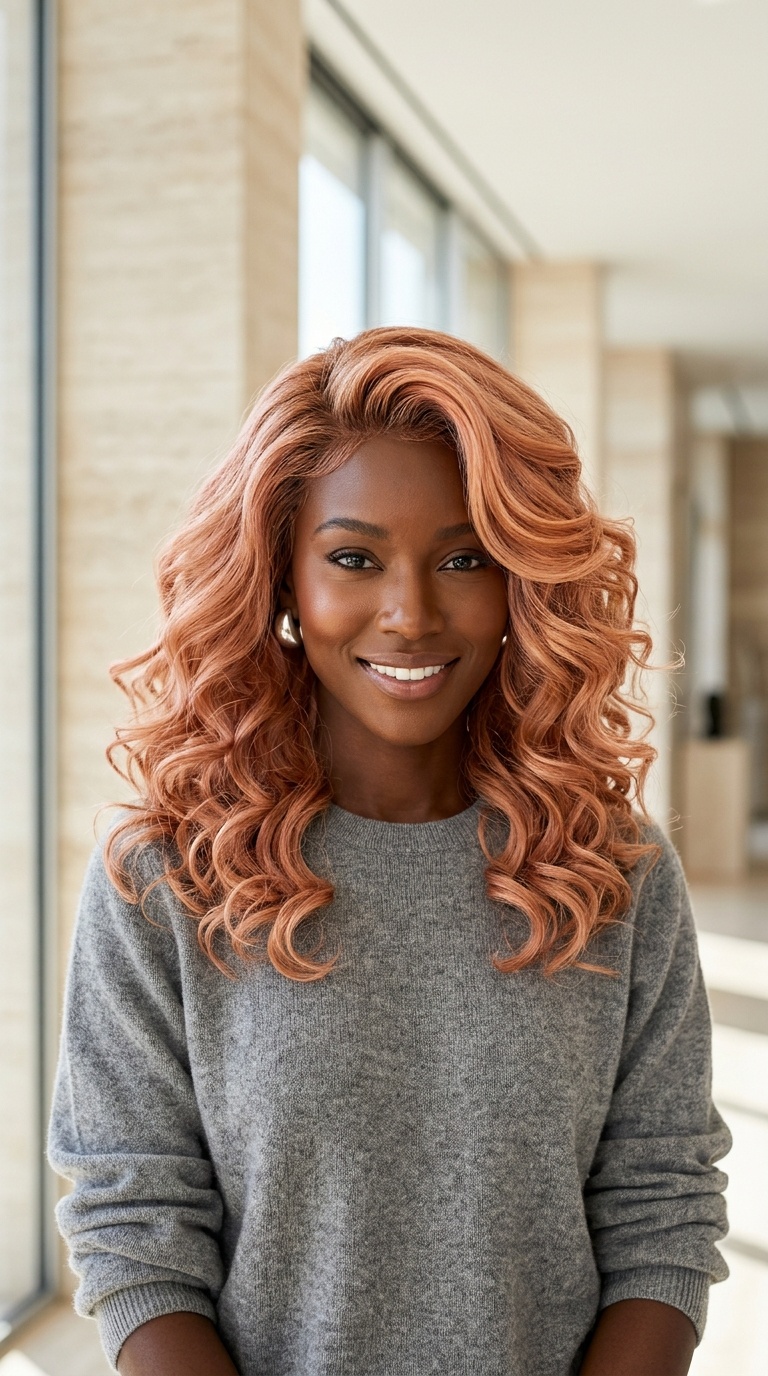 Rose Gold Wig Color
