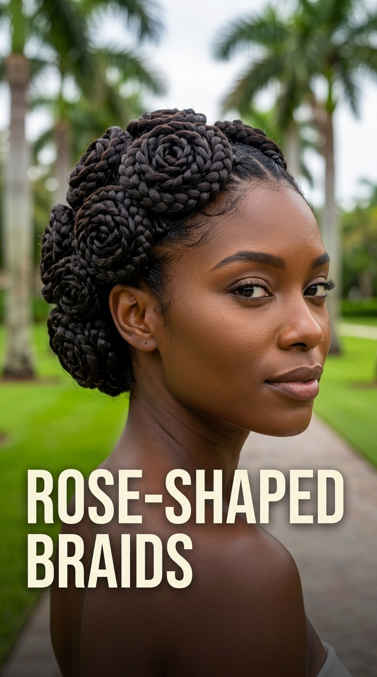 Rose-Shaped Braids