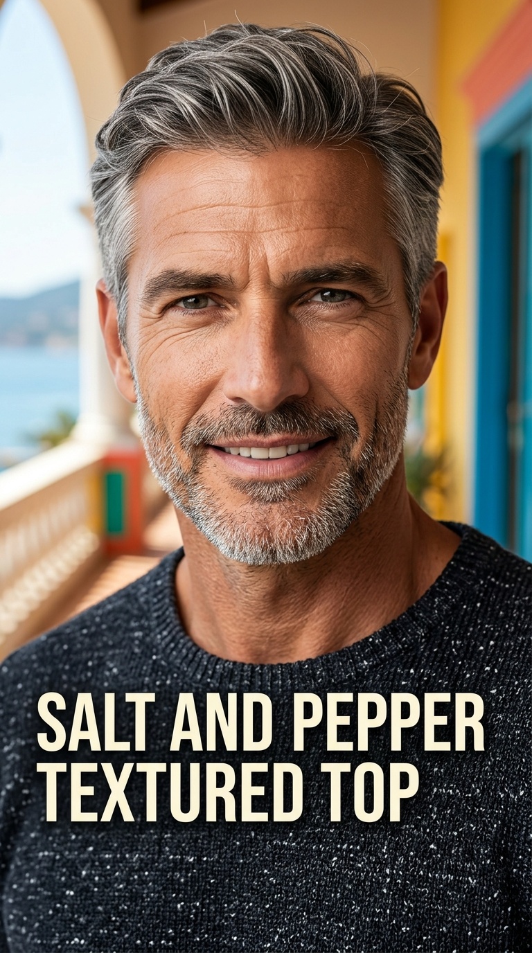 Salt and Pepper Textured Top