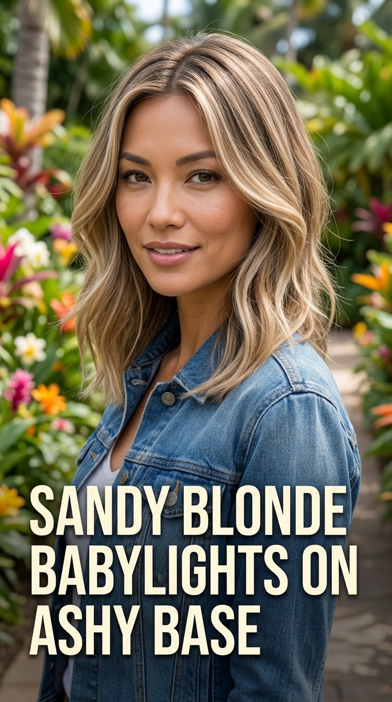 Sandy Blonde Babylights on Ashy Base