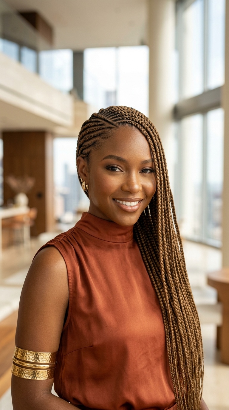 Sandy Brown Lemonade Braids