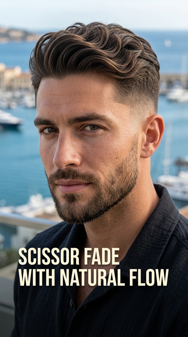 Scissor Fade with Natural Flow