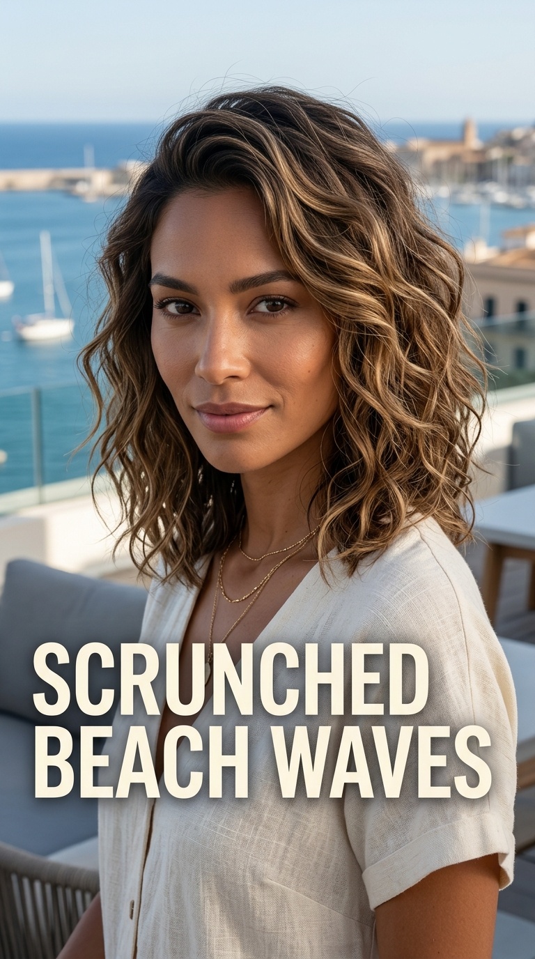 Scrunched Beach Waves