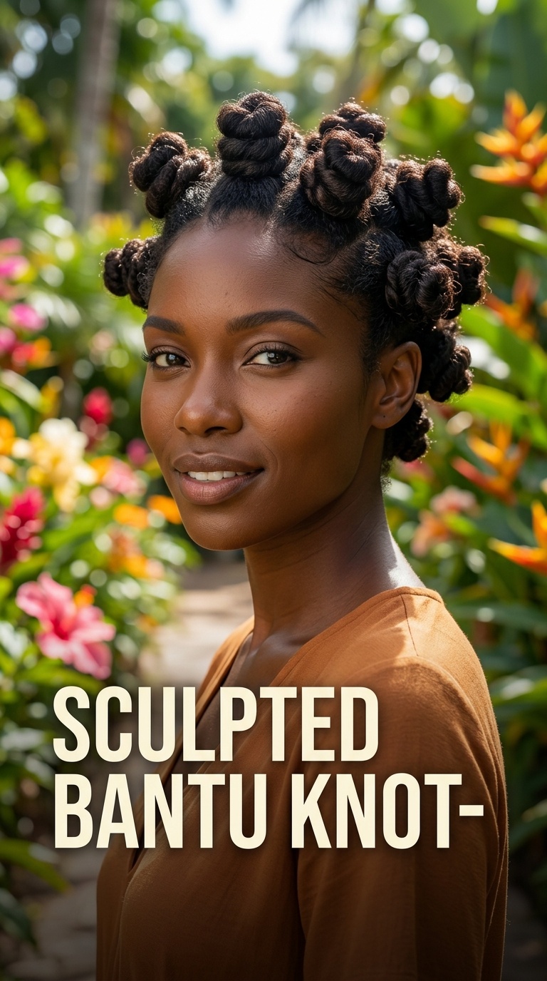 Sculpted Bantu Knot-Out