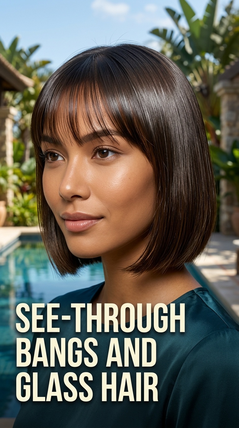 See-Through Bangs and Glass Hair