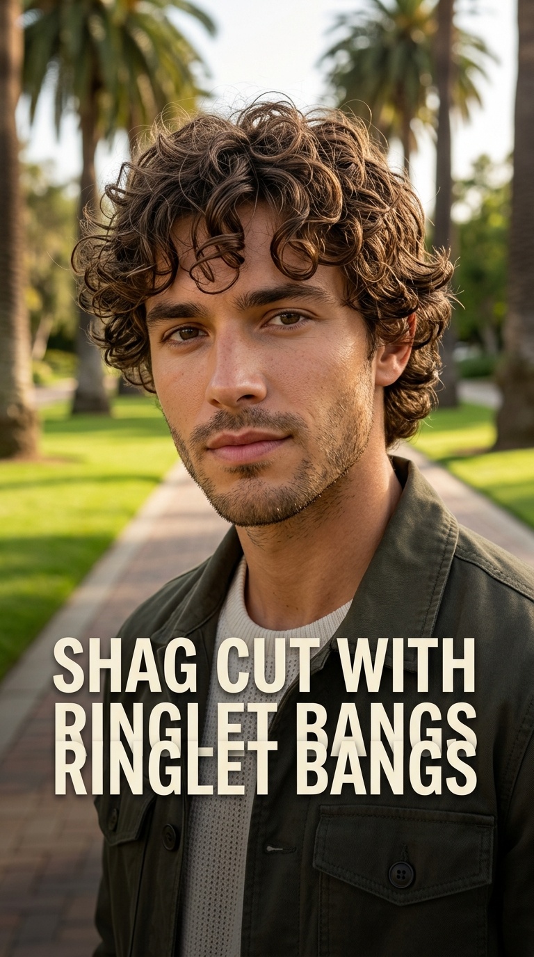 Shag Cut with Ringlet Bangs