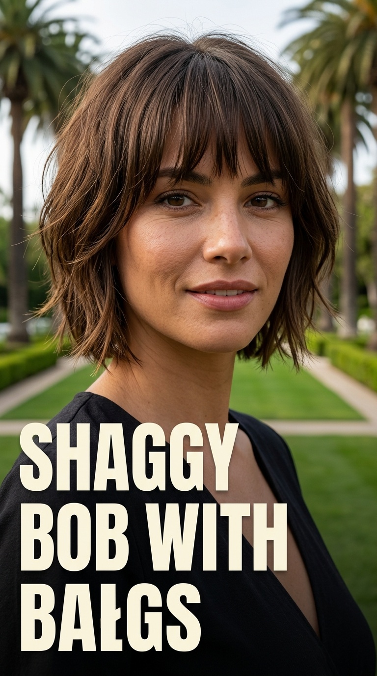 Shaggy Bob with Bangs