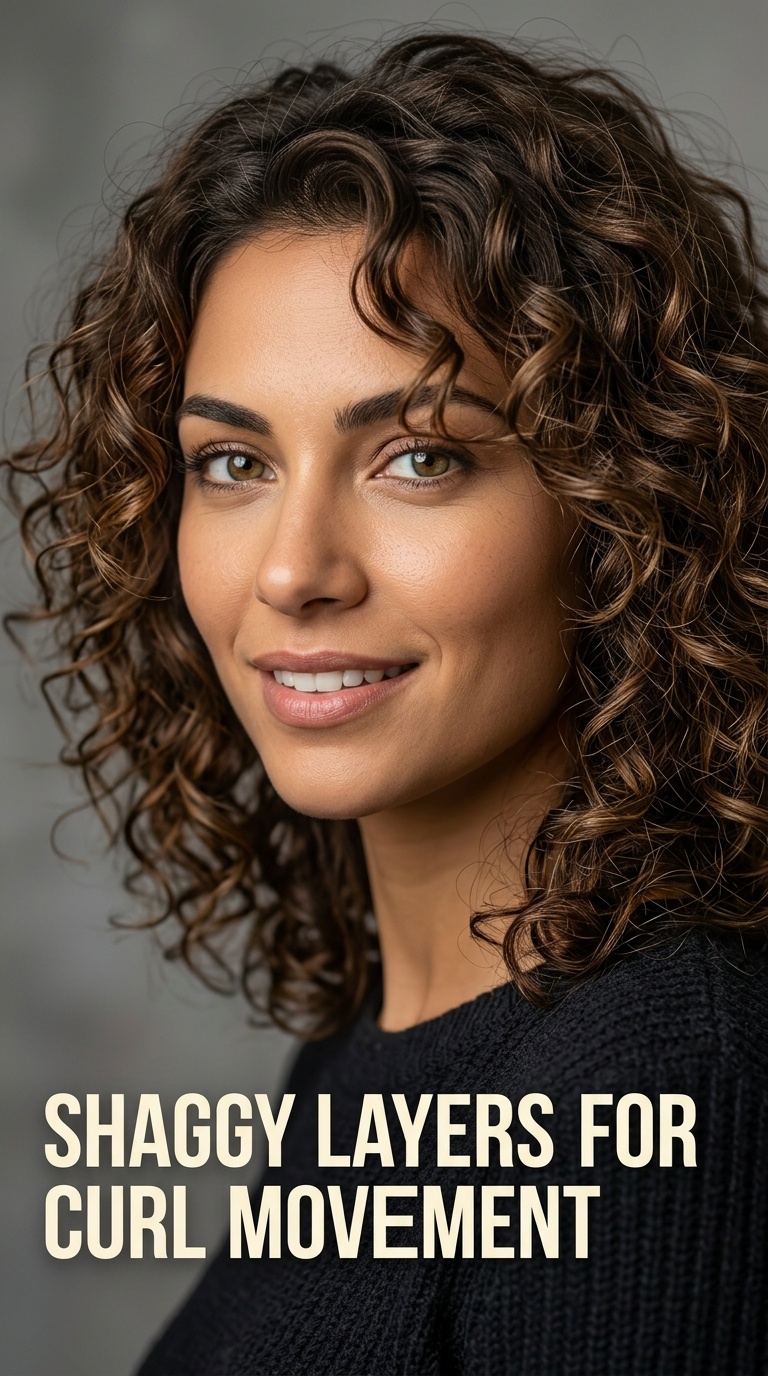 Shaggy Layers for Curl Movement