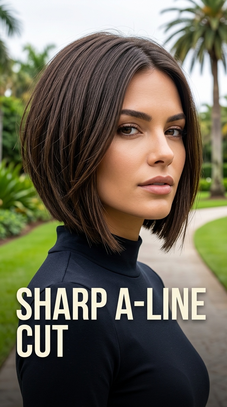 Sharp A-Line Cut