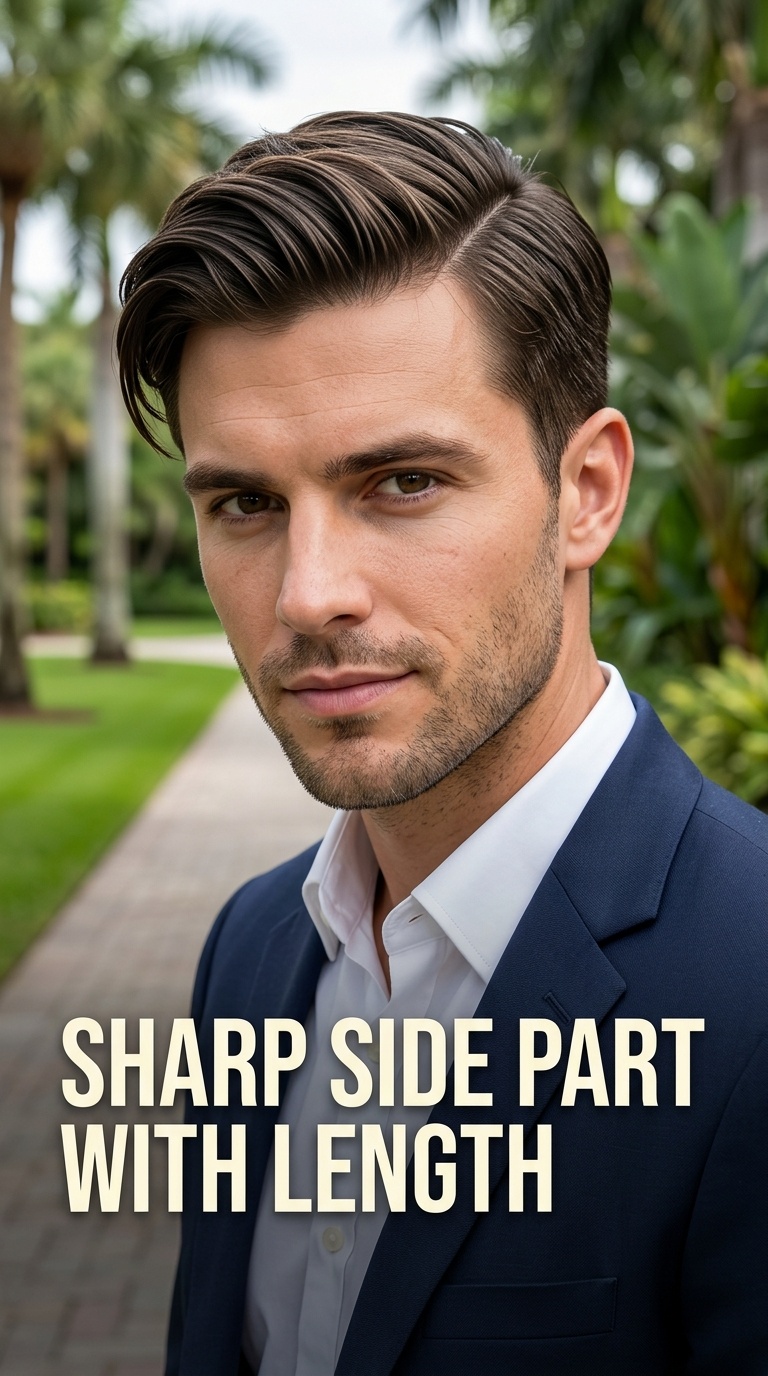 Sharp Side Part with Length
