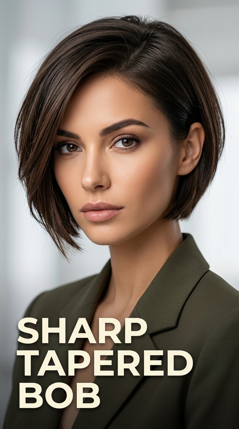 Sharp Tapered Bob