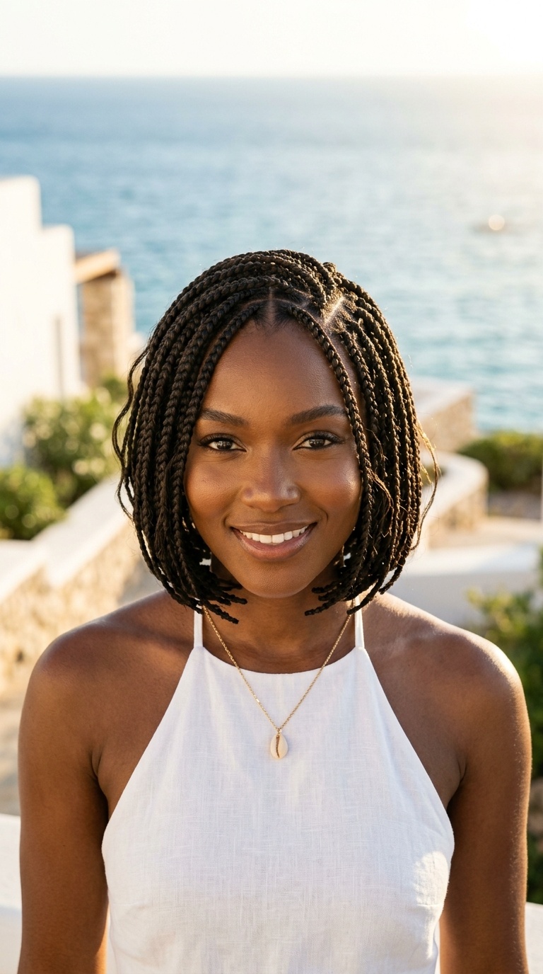 Short Bob Braids Black Women