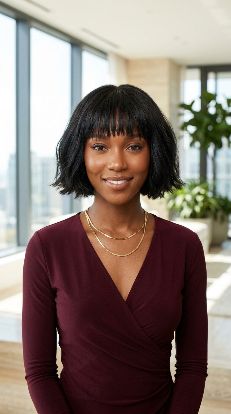 Short Bob With Bangs
