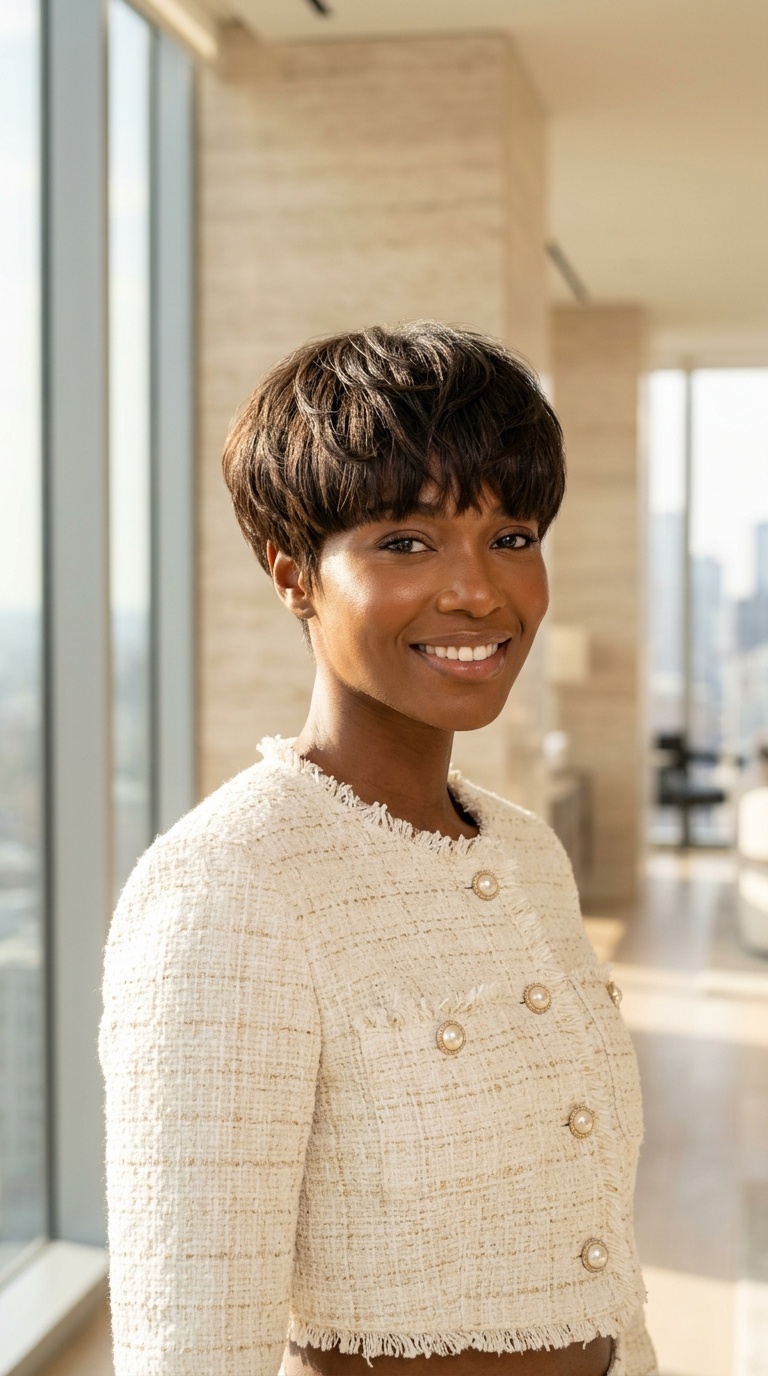 Short Bowl Cut For Women