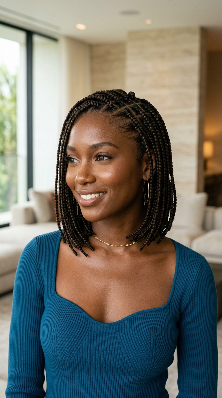 Short Box Braids For Women