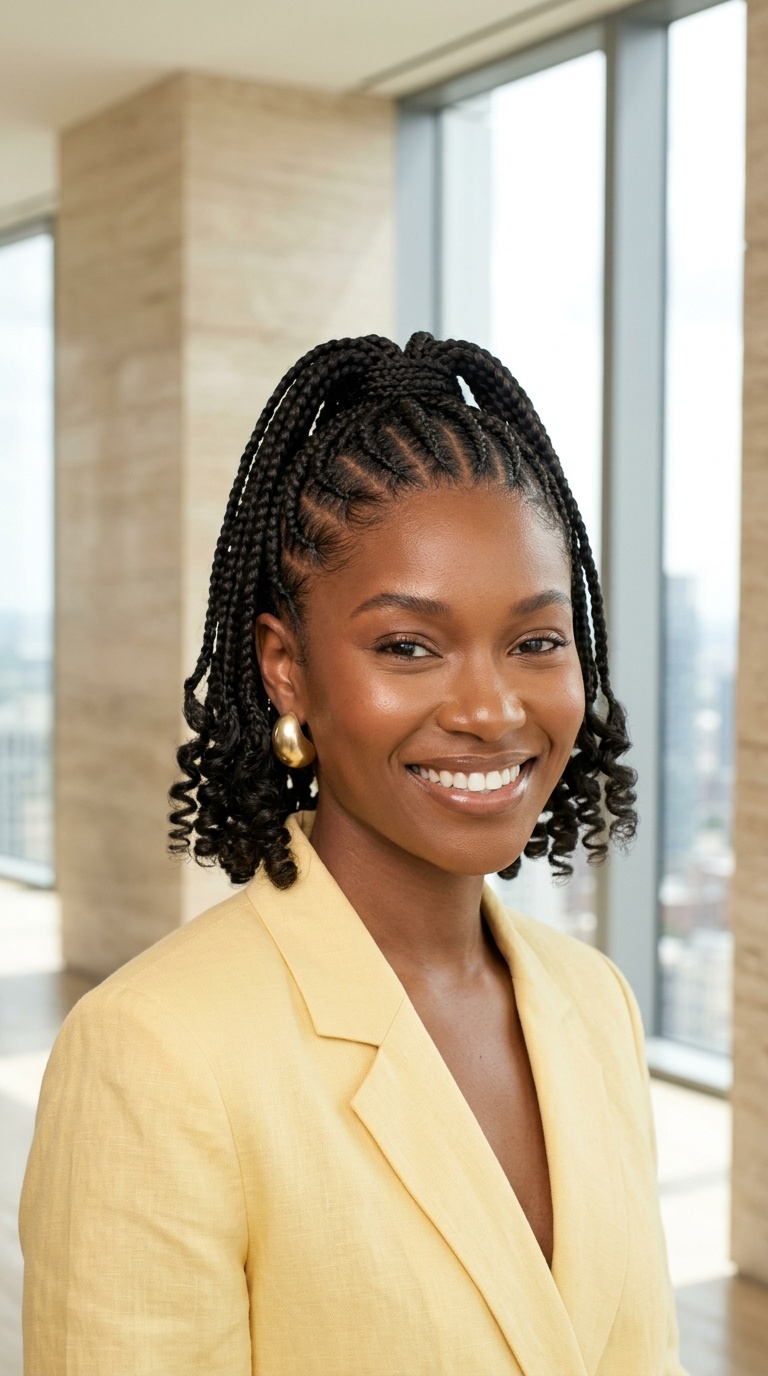 Short Braided Ponytail For Women