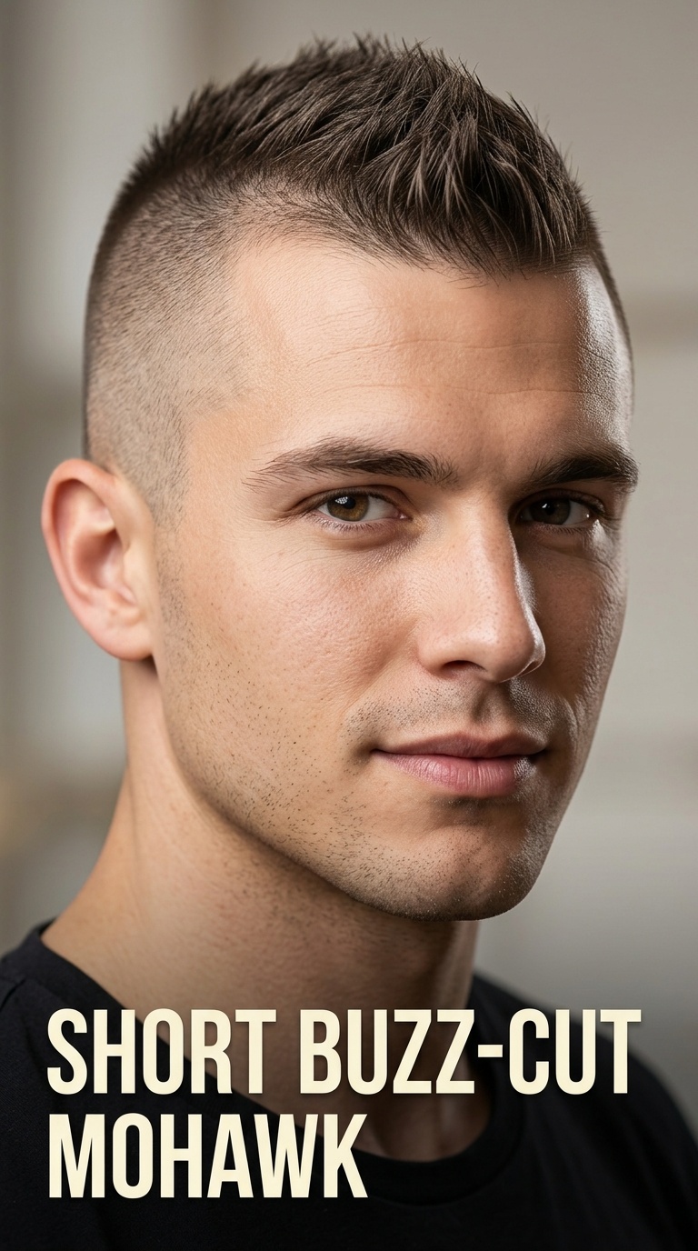 Short Buzz-Cut Mohawk