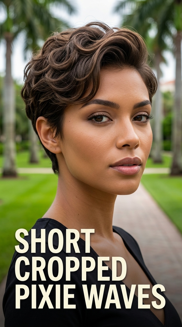 Short Cropped Pixie Waves